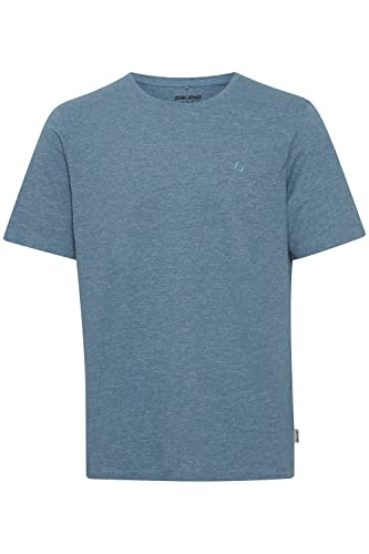 Blend Męski T-Shirt, PP NOOS Regular Fit, 184217/Bluestone, S, 184217/Bluestone, S