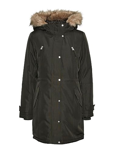 bestseller a/s Damski płaszcz VMTRACK Parka Coat GA, Peat, XS