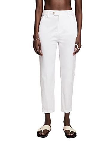 ESPRIT Spodnie damskie 993EE1B316, 100/WHITE, 44, 100 / biały, 44