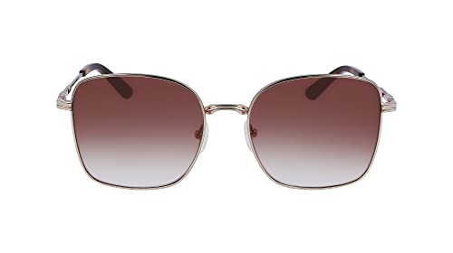 Calvin Klein Damskie okulary przeciwsłoneczne CK23100S, złote, jeden rozmiar, Złoty, Rozmiar uniwersalny