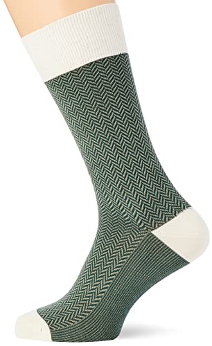 Hackett London Męskie skarpety Hringbne Cnt Shrt Socks, 7 folive/szary, S