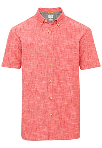 camel active Męska koszula 409212/1S22, kolor czerwony (Berry Red), M, czerwony (berry red), M