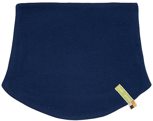 loud + proud Unisex dziecięcy szal typu komin z polaru, certyfikat GOTS, ultramaryna, jeden rozmiar