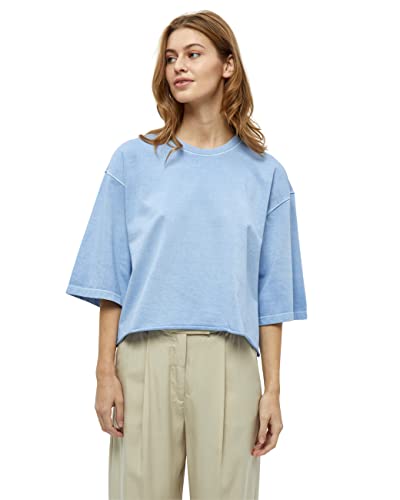 Peppercorn Damski sweter z rękawem Marlea 3/4, niebieski (Serenity Blue), S, Spokojny niebieski, S