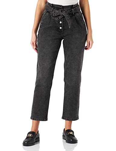 Naf Naf Spodnie damskie szare, denim szare, 42
