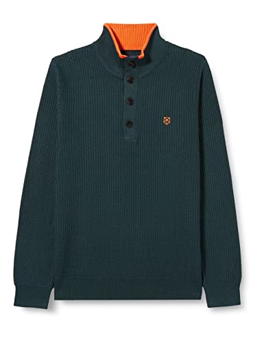 Jack&JONES Men's JPRBLUWILLS Knit Structure HIGH Neck, sweter męski, Magical Forest, XL