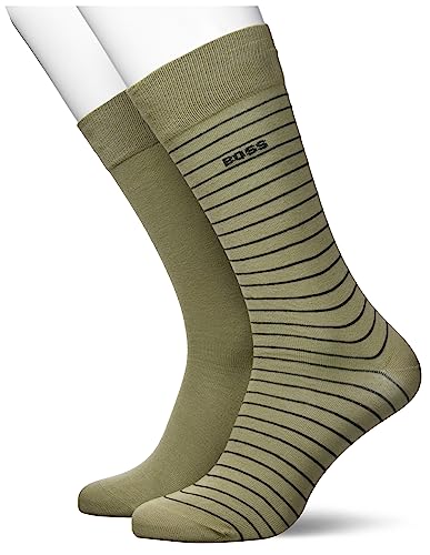 BOSS Męskie skarpety 2P RS Marc Col CC Regular Socks, Light/Pastel Green, 39-42, Light/Pastel Green, 42 EU