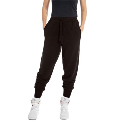 Replay Damskie spodnie z dzianiny, 601 Deep Brown, XXS