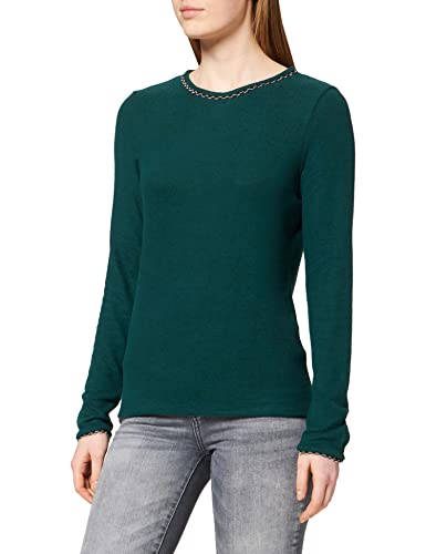 Naf Naf Damska koszulka Mavis Ml t, Dark Green Chin, XS