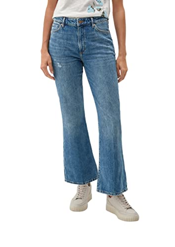 s.Oliver Damskie spodnie jeansowe 7/8, niebieski, 46