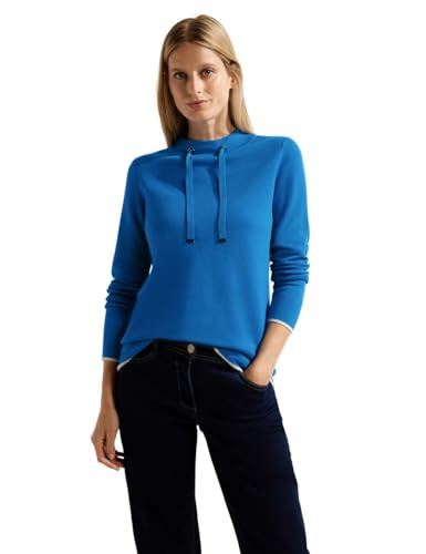 Cecil TOS Doubleface Turtle sweter damski z dzianiny, Dynamic Blue, M