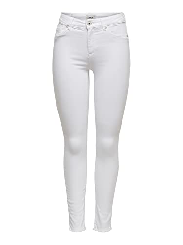 ONLY Damskie spodnie jeansowe, biały, XXS x 30L