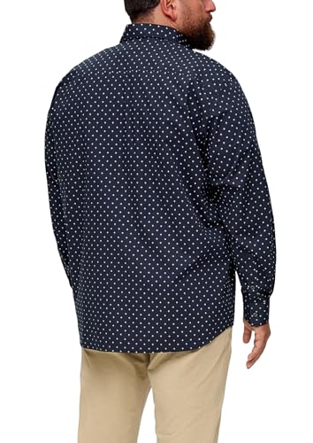 s.Oliver Big Size męska koszula z długim rękawem, niebieska, 4XL, niebieski, 4XL
