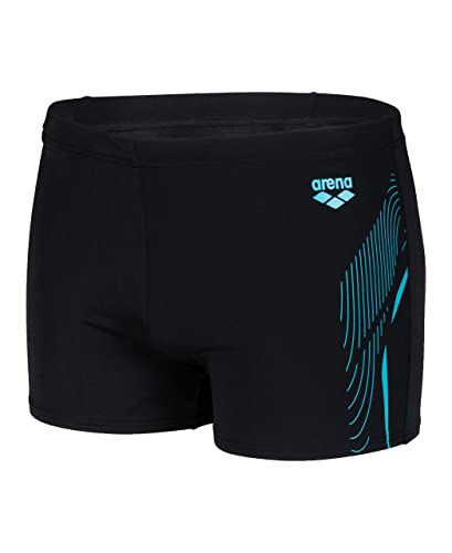 ARENA Męskie szorty kąpielowe Swim Graphic Shorts, czarne-martiniki, 60, Czarny martinik