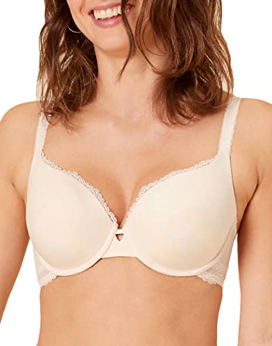 Simone Perele Damski godny zaufania bezszwowy kontur głęboki t-shirt biustonosz