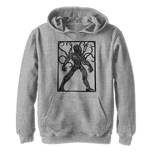 Marvel Chłopięca bluza z kapturem Kro Woodcut, Sportowa wrzosowa, L