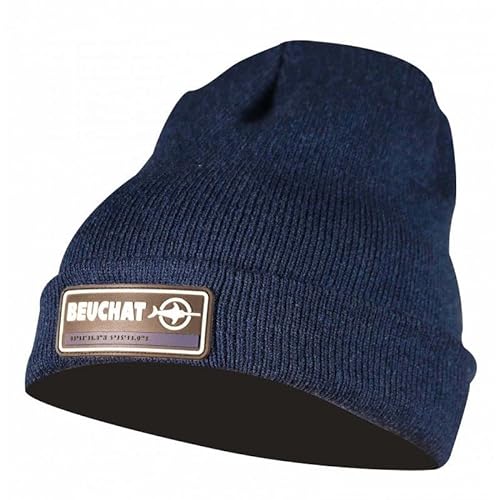 Beuchat Unisex Bonnet Waterwear-Noir/BLEU PROFOND czapka beanie-Mtze, niebieska, jeden rozmiar