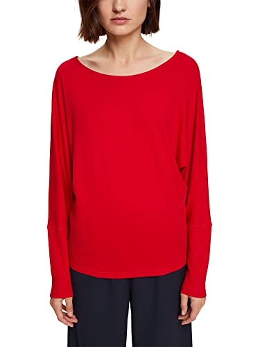 ESPRIT Collection Damska koszulka 102EO1K313, 610/DARK RED, XS