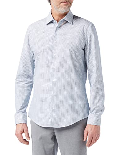 Seidensticker Męska koszula biznesowa, jasnoniebieski, 44 PL