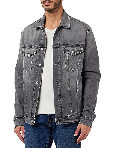 Pepe Jeans Męska kurtka Pinners Mono, Niebieski (denim), M