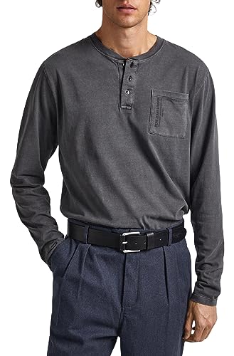 Pepe Jeans Koszulka męska Kingston, Czarny (sprany w czarny), M
