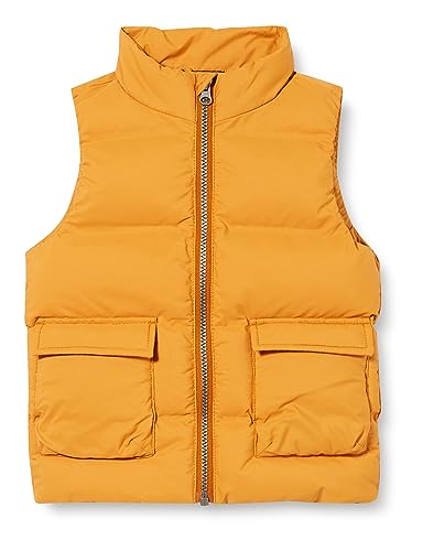 NAME IT Chłopcy NMMMELLOW Puffer Vest TB Kamizelka buforowa, Pumpkin Spice, 110, Pumpkin Spice, 110