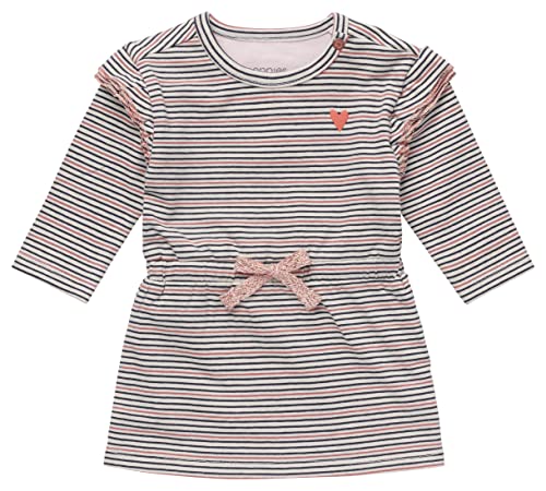 Noppies Baby Dziewczęca sukienka z długim rękawem, w paski, Abuja, Blue Nights - P609, 62 cm
