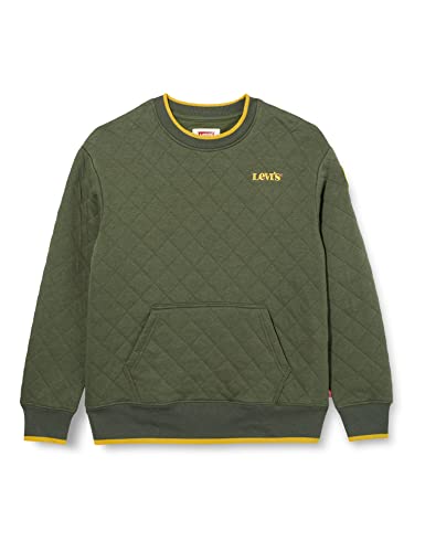 Levi's Kids Bluza chłopięca Lvb Quilted Crewneck Top, Thyme, 14 Lata