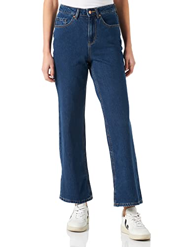 VERO MODA Damskie spodnie jeansowe, niebieski (Dark Blue Denim), 32W / 34L