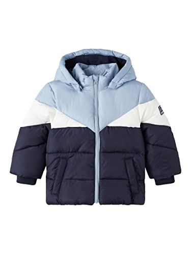 NAME IT Boy's NMMMAY kurtka puchowa Jacket4, Ashley Blue, 92, ashley blue, 92