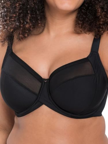 Curvy Kate Wonderfully biustonosz z pełną miseczką, czarny, 46E, Czarny, 105F