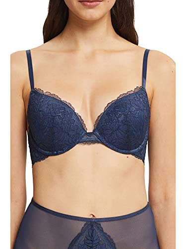 ESPRIT Bodywear Seasonal Lace RCS SEXY biustonosz push-up, Ink, 75 C