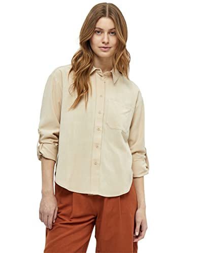 Peppercorn Marniella damska koszula z długim rękawem, ciepły piasek, XS, Ciepły piasek, XS