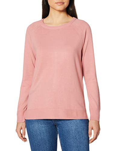 DeFacto Sweter normalny krój dla kobiet – sweter z golfem na topy damski (różowy, 3XL), rose, 3XL