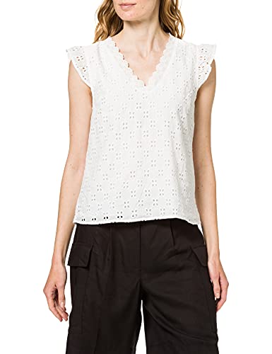 Vila Damski top Vilusina S/L, Cloud Dancer, 38 PL