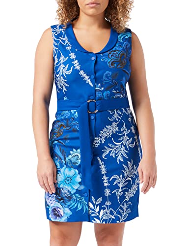 Desigual Sukienka damska 19SWVWXM513142, niebieska, 42