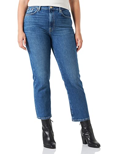 7 For All Mankind jeansy damskie, niebieski (mid blue), 32