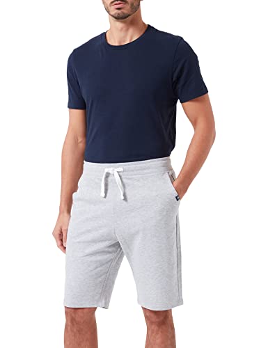 TOM TAILOR Męskie Szorty bermudy dresowe 1031625, 15398 - Light Stone Grey Melange, XL