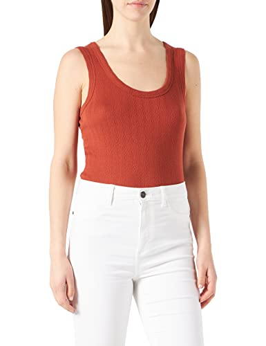 Naf Naf T-shirt damski, henna, S