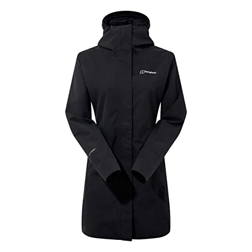 Berghaus Damska kurtka typu shellowa Omeara długa, wodoodporna Czarny / czarny 8