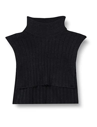 VERO MODA Vmlulu Lefile Bibneck Boo szal damski, czarny, jeden rozmiar