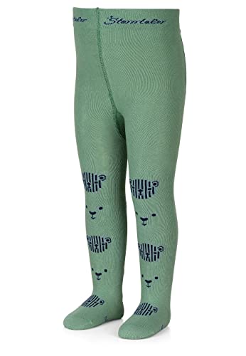 Sterntaler Rajstopy dla chłopców z niedźwiedziami, zielone, normalne