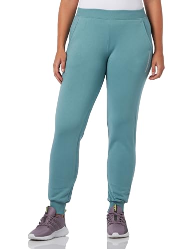 Emporio Armani Damskie spodnie dresowe z mankietami Iconic Terry, Arctic, L