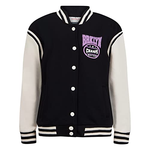 Retour Denim de Luxe Eva Varsity kurtka dziewczęca, czarny, 15-16