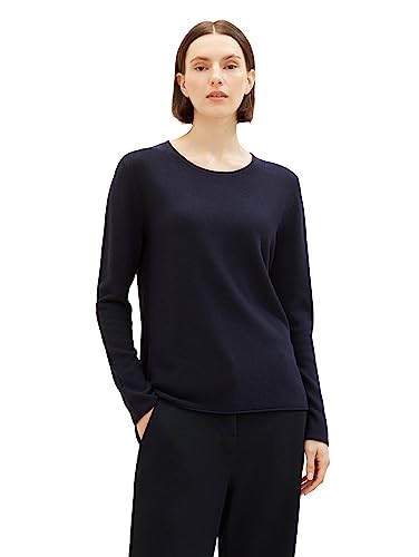 TOM TAILOR Sweter damski, 30025 – Navy Midnight Blue, L