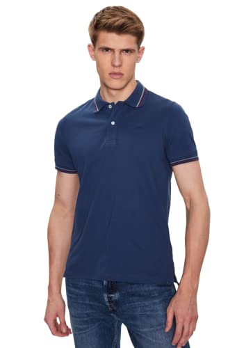 Geox Męska koszulka polo M (DE), jasnoniebieska, XL, jasnoniebieski, XL