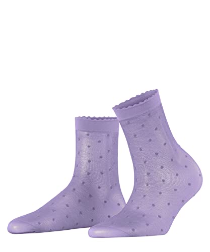 FALKE Kobiety Skarpety Dot 15 DEN W SO Superprzezroczysty 15 Den przezroczyste z wzorem 1 Para, Fioletowy (Lupine 6903), 35-38