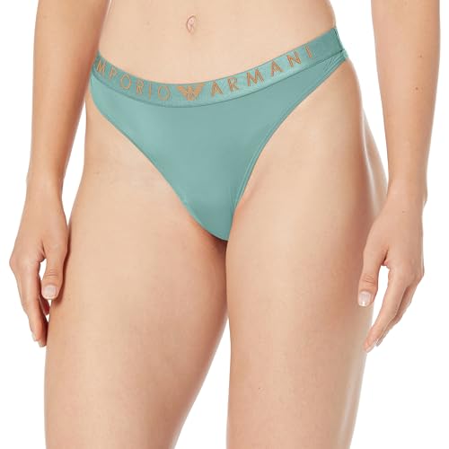 Emporio Armani Damskie majtki typu stringi z mikrofibry, Arctic, S