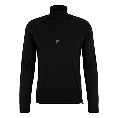 FILA Roye Raglan męska koszulka z długim rękawem, czarny, M