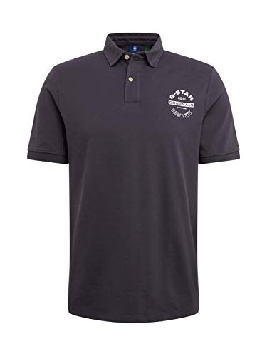 G-STAR RAW Męska koszulka polo Memula Originals Gr, Szary (Lead D16876-5864-389), XS